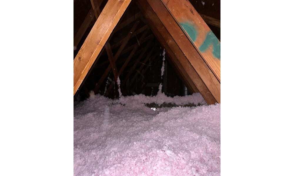 After attic remediation with new insulation