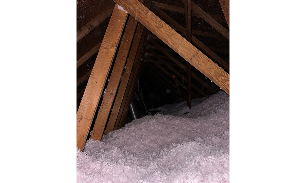 After attic remediation with new insulation